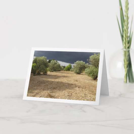 Sturm Cloud über Canyon Orchard Landschaft Karte (Vorderseite)