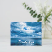 Sturm, der auf dem Ozean in den Tasten von Florida Postkarte (Stehend Vorderseite)