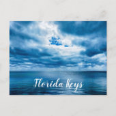 Sturm, der auf dem Ozean in den Tasten von Florida Postkarte (Vorderseite)