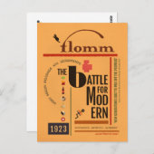 Sturm für MODern Sachplakat Postkarte (Vorne/Hinten)