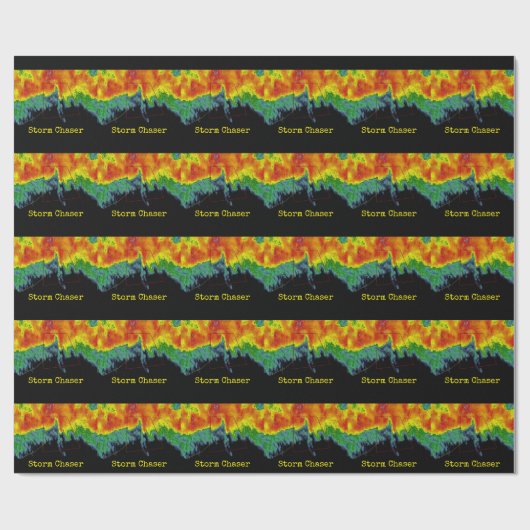 Sturm-Geleitboot-Radar-Bild Geschenkpapier (Flach)