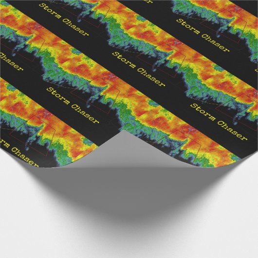 Sturm-Geleitboot-Radar-Bild Geschenkpapier (Ecke)