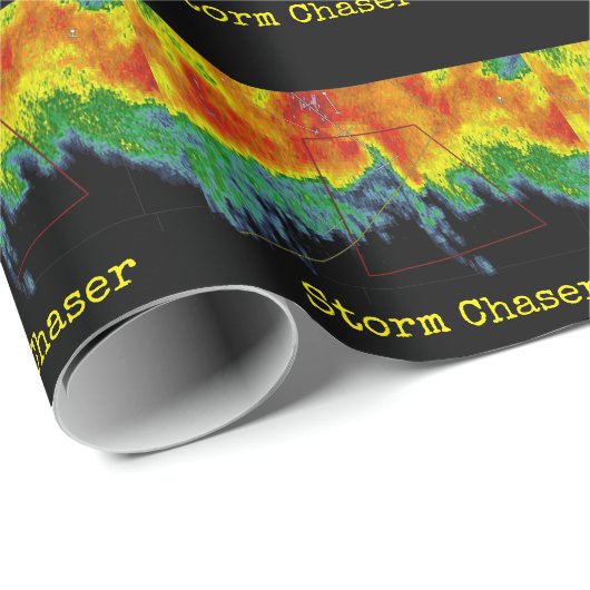 Sturm-Geleitboot-Radar-Bild Geschenkpapier (Rolleneckpunkt)