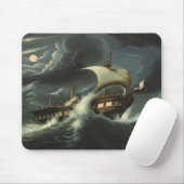 Sturm geworfene Fregatte durch Thomas-Kammern Mousepad (Mit Mouse)