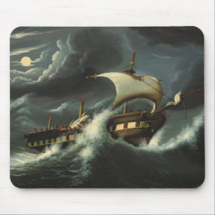 Sturm geworfene Fregatte durch Thomas-Kammern Mousepad