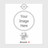 Sturm Gray Styracosaurus mit Anstrich aus dem Stam Aufkleber (Blatt)