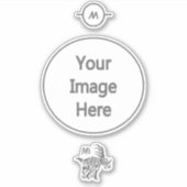 Sturm Gray Styracosaurus mit Anstrich aus dem Stam Aufkleber (Vorderseite)