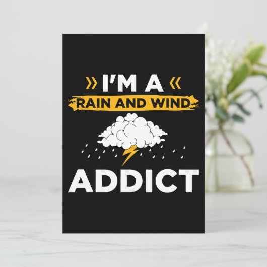 Sturm Hunter Design für Tornado Hunter Storm Spott Einladung (Stehend Vorderseite)