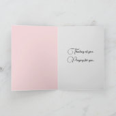 Sturm im Fenster Denken Sie an Sie Karte (Innenseite)