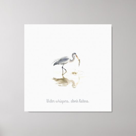 Sturm im Wasser Leinwanddruck (Vorderseite)