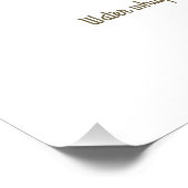 Sturm im Wasser Poster (Ecke)