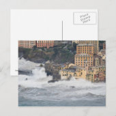 Sturm in Camogli Postkarte (Vorne/Hinten)