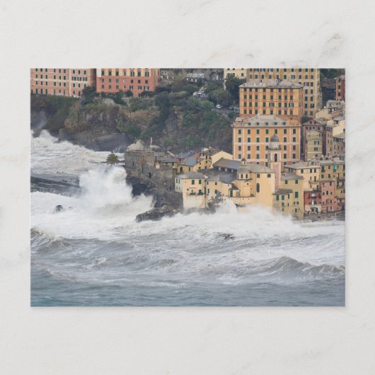 Sturm in Camogli Postkarte (Vorderseite)