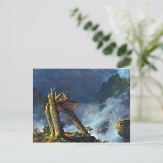 Sturm in den Bergen durch die Frederic Edwin Churc Postkarte (Stehend Vorderseite)
