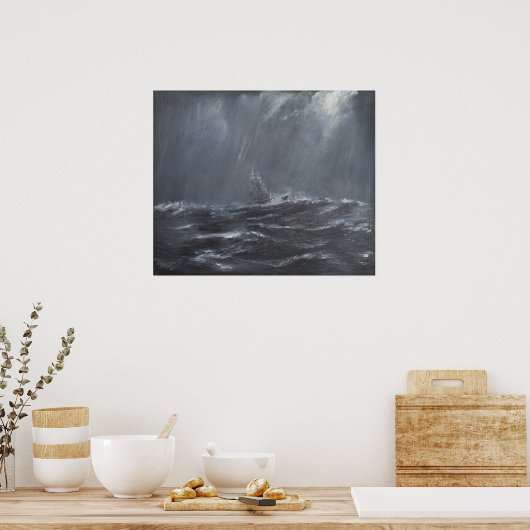 Sturm in der Nordsee 1940. 2006 Poster (Küche)