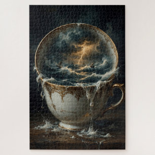 Sturm In Einer Teetasse — Surrealer Ozeanischer St Puzzle
