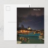 Sturm in Malta Postkarte (Vorne/Hinten)
