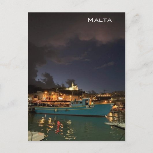 Sturm in Malta Postkarte (Vorderseite)