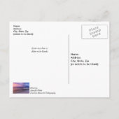 Sturm in Navarra Florida denkt an Sie Postkarte (Rückseite)