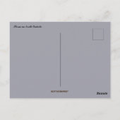 Sturm in Nord-Dakota Postkarte (Rückseite)