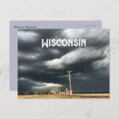 Sturm in Wisconsin USA Postkarte (Vorne/Hinten)