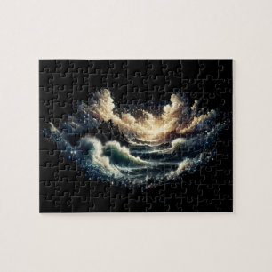 Sturm in zauberhafter Landschaft Puzzle