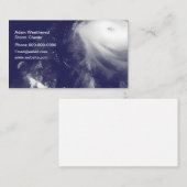 Sturm-Jäger-Hurrikan-Thema Visitenkarte (Vorne/Hinten)