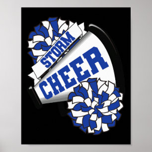 Sturm Jubel Ck Zur Schule Cheerleading-Geist B  Poster
