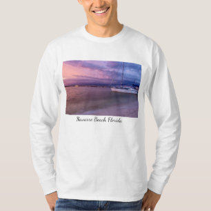 Sturm kommt nach Navarra Florida langes Schlupfloc T-Shirt