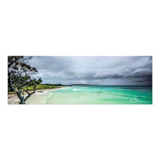 Sturm nahend, Kaka Point Neuseeland: Poster (Vorne)