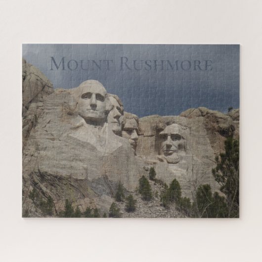Sturm nähert Berg Rushmore Jigsaw Puzzle (Horizontal)