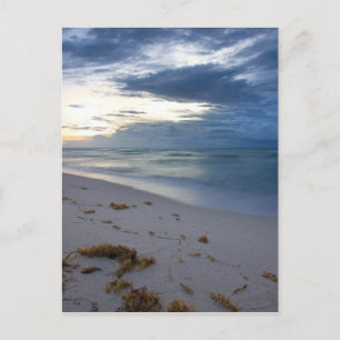Sturm nähert Miami Beach Postkarte