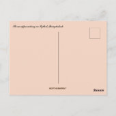 Sturm nähert sich in Sylhet Bangladesch Postkarte (Rückseite)