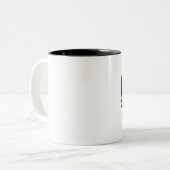Sturm-/Notturnokaffee-Tasse Zweifarbige Tasse (Vorderseite Links)