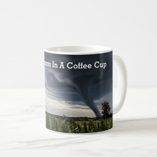 Sturm Tornado, der Heu-Ballen lebt Kaffeetasse (VorderseiteRechts)