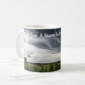 Sturm Tornado, der Heu-Ballen lebt Kaffeetasse (Vorderseite Links)