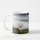 Sturm Tornado, der Heu-Ballen lebt Kaffeetasse (Links)