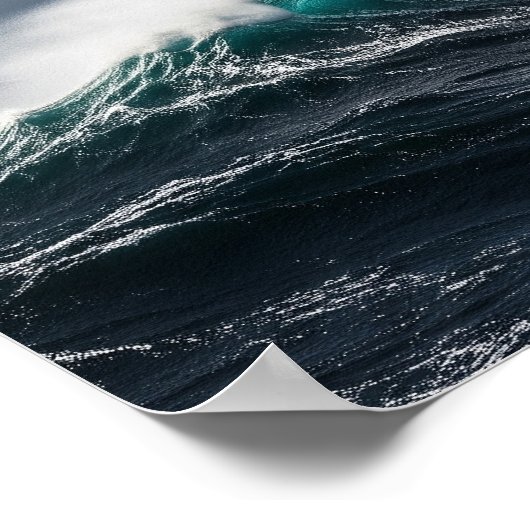 Sturm-Tossed Sailboat Poster (Ecke)