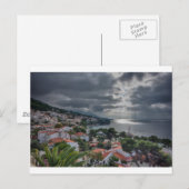 Sturm über Brela, Kroatien Postkarte (Vorne/Hinten)