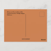 Sturm über den Bergen Oklahoma Postkarte (Rückseite)