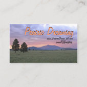 Sturm über den Beruf des Prairie Outdoor Guide Visitenkarte (Vorderseite)
