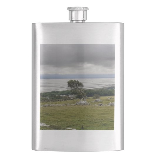 Sturm über die klassische Bay-Flasche Flachmann (Vorderseite)