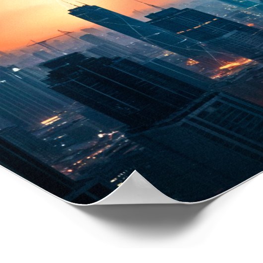 Sturm über die Megazität Poster (Ecke)