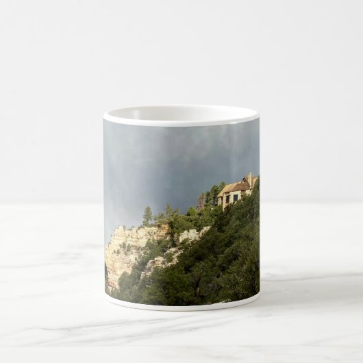 Sturm über Grand Canyon North Rim Lodge Kaffeetasse (Mittel)
