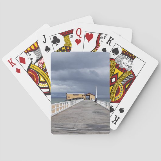 Sturm über Queenscliff Pier Spielkarten (Rückseite)