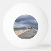Sturm über Queenscliff Pier Tischtennisball (Rückseite)