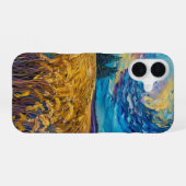 Sturm über Weizenfeldern iPhone 16 Hülle (Rückseite (Horizontal))