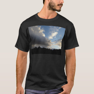 Sturm und Sonne schwingen Licht und Dunkel. T-Shirt