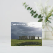 Sturm und Stonehenge Postkarte (Stehend Vorderseite)