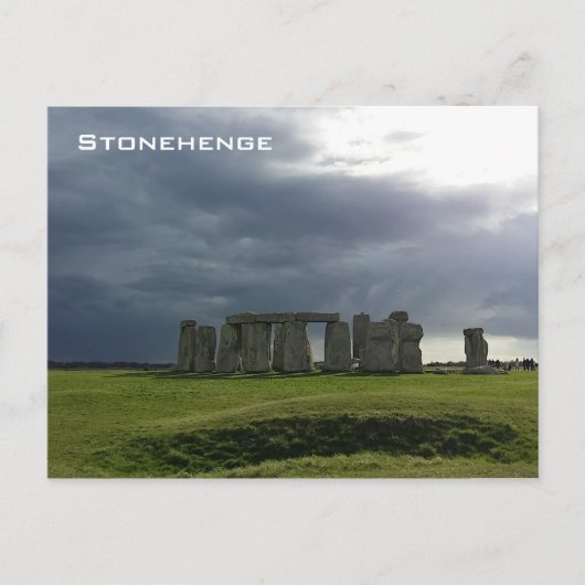 Sturm und Stonehenge Postkarte (Vorderseite)